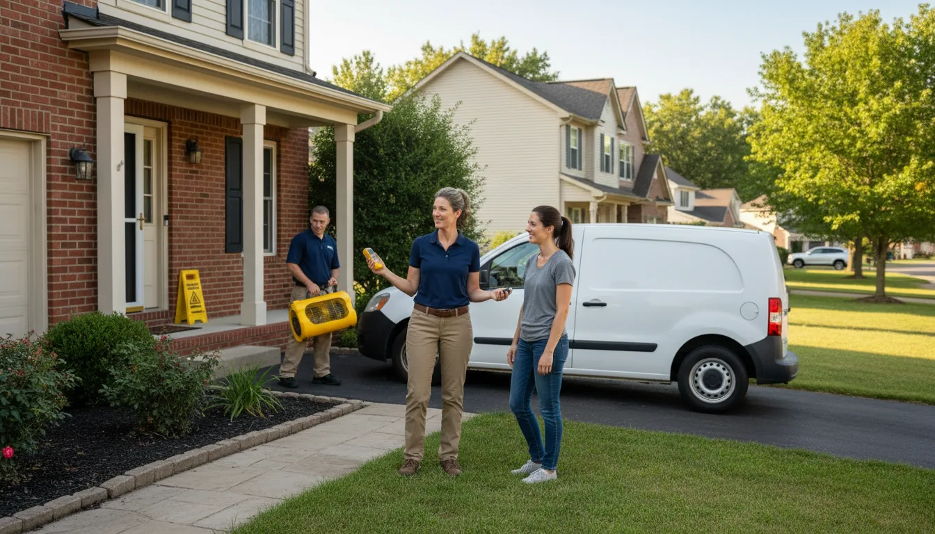 Residential water damage restoration in Gladwyne, PA